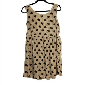 BeBop Size M Sheer Dress with Hearts